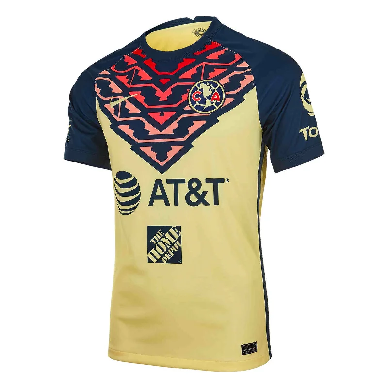 Nike Men's Club America 2021/22 Home Jersey Lemon Chiffon/Armory Navy