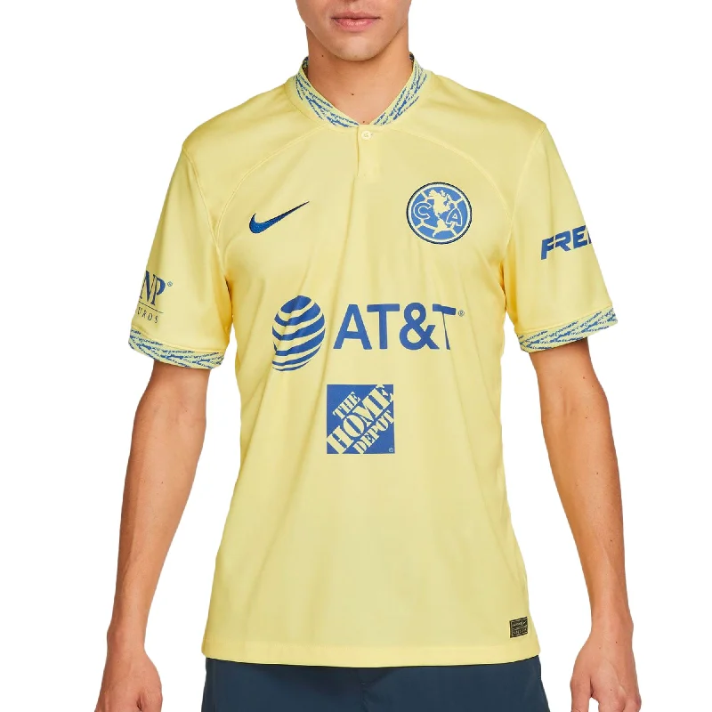 Nike Men's Club America 2022/23 Home Jersey Lemon Chiffon/Blue