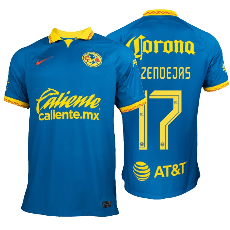 Nike Men's Club America 2023/24 Away Jersey w/ A.Zendejas #17 Printing