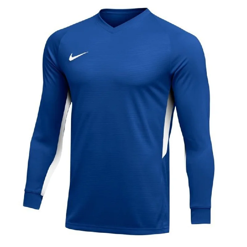 Nike Men's Dri-FIT Tiempo Long Sleeve Jersey Game Royal/White