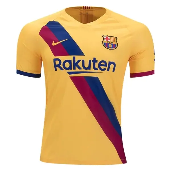 Nike Men's FC Barcelona 19/20 Away Jersey Varsity Maize