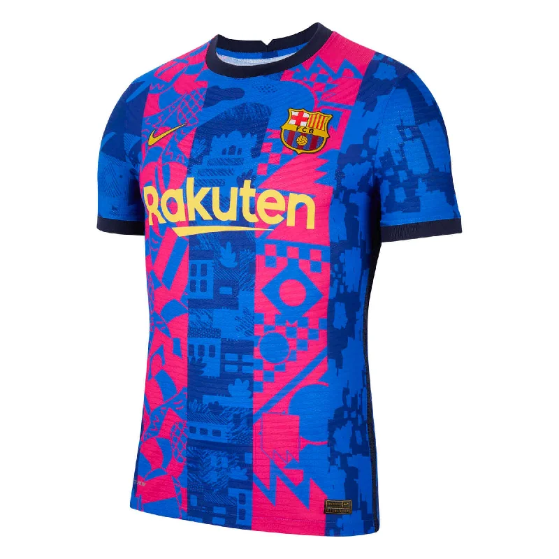 Nike Men's FC Barcelona 2021/22 Dri-FIT ADV Third Match Jersey Hyper Royal/Varsity Maize