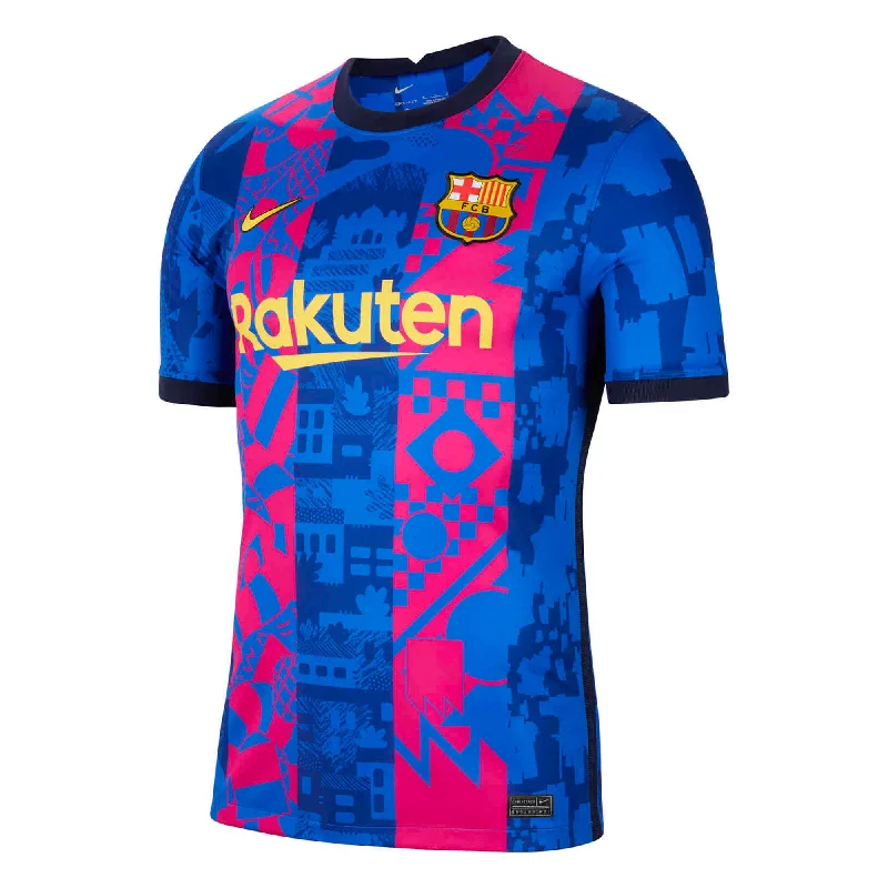 Nike Men's FC Barcelona 2021/22 Third Jersey Hyper Royal/Varsity Maize