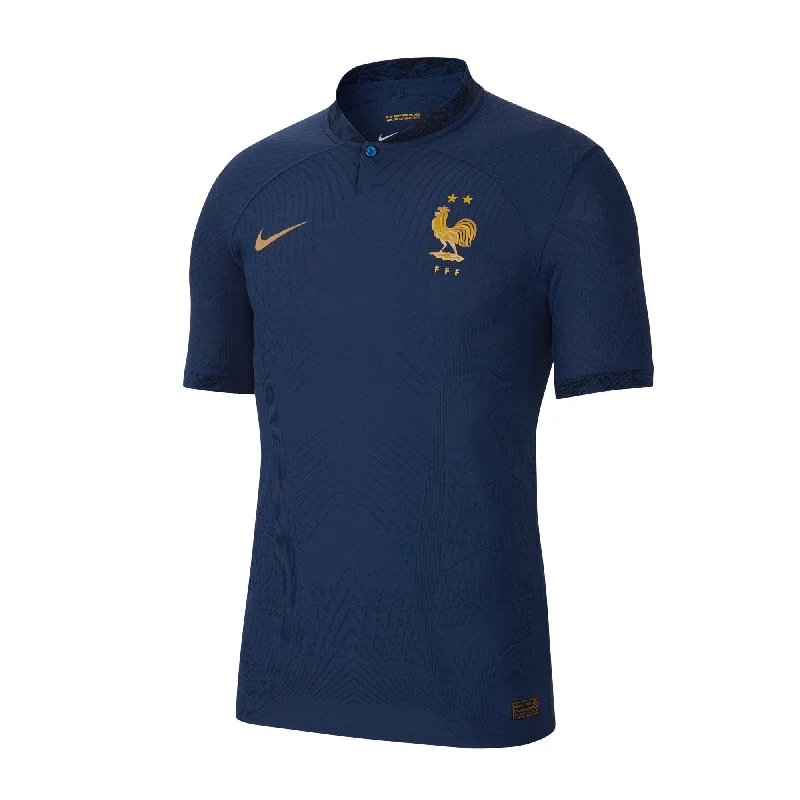 Nike Men's France 2022/23  Dri-FIT ADV Home Jersey Midnight Navy/Metallic Gold