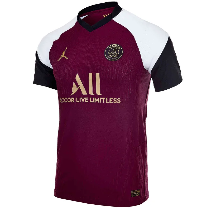 Nike Men's Paris Saint-Germain 2020/21 Vapor Match Third Jersey Bordeaux/Truly Gold