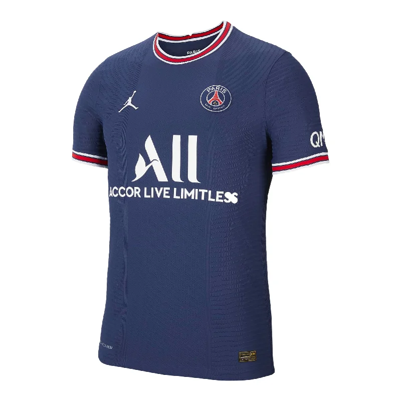 Nike Mens Paris Saint-Germain 2021/22 Authentic Home Jersey Navy/White