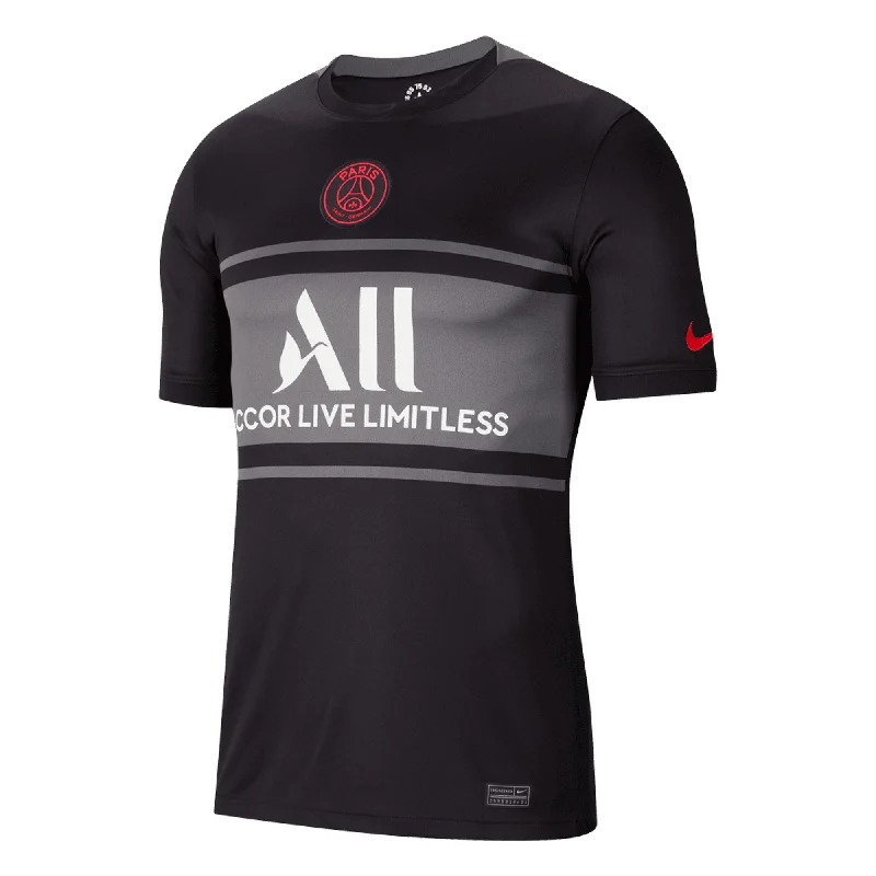 Nike Men's PSG 2021/22 Third Jersey Black/Dark Grey