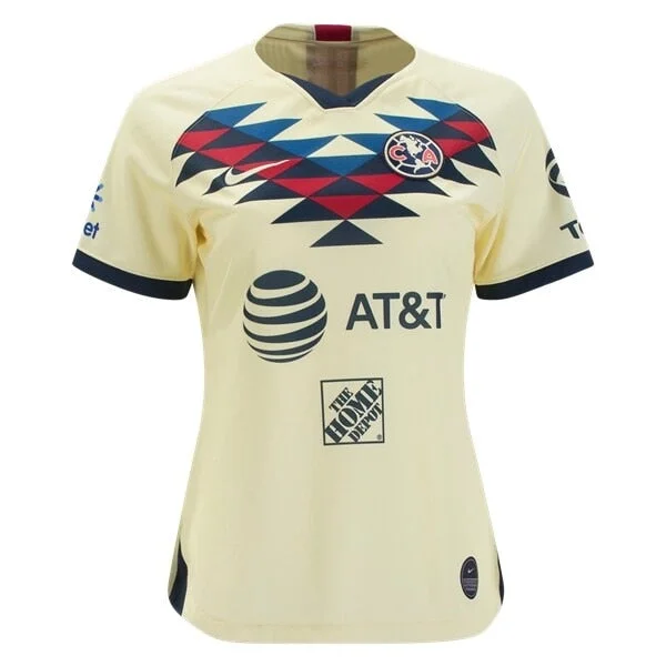 Nike Women's Club America 19/20 Home Jersey Lemon Chiffon/Armory Navy/Gym Red