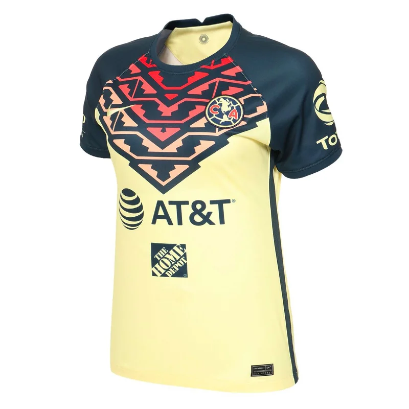 Nike Women's Club America 2021/22 Home Jersey Lemon Chiffon/Armory Navy