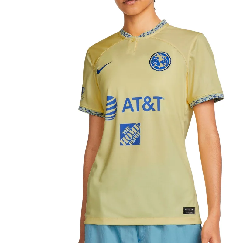 Nike Women's Club America 2022/23 Home Jersey Lemon Chiffon/Blue