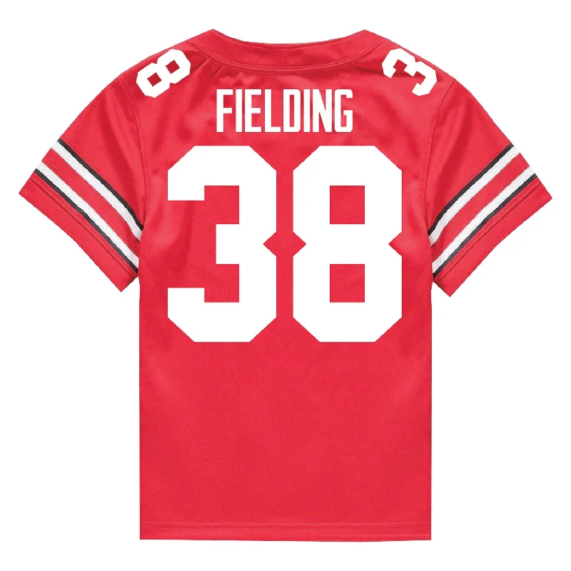 Ohio State Buckeyes Nike #38 Jayden Fielding Student Athlete Scarlet Football Jersey