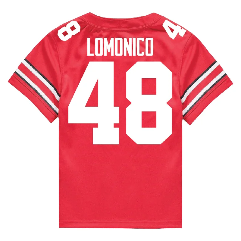 Ohio State Buckeyes Nike #48 Maxwell Lomonico Student Athlete Scarlet Football Jersey