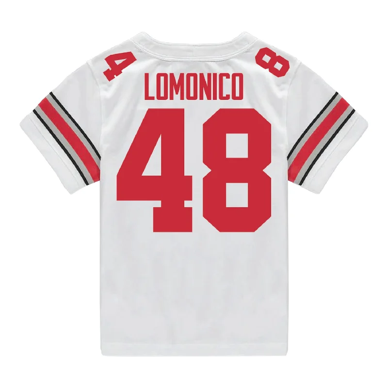 Ohio State Buckeyes Nike #48 Maxwell Lomonico Student Athlete White Football Jersey