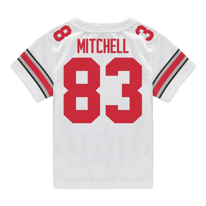 Ohio State Buckeyes Nike #83 Joop Mitchell Student Athlete White Football Jersey