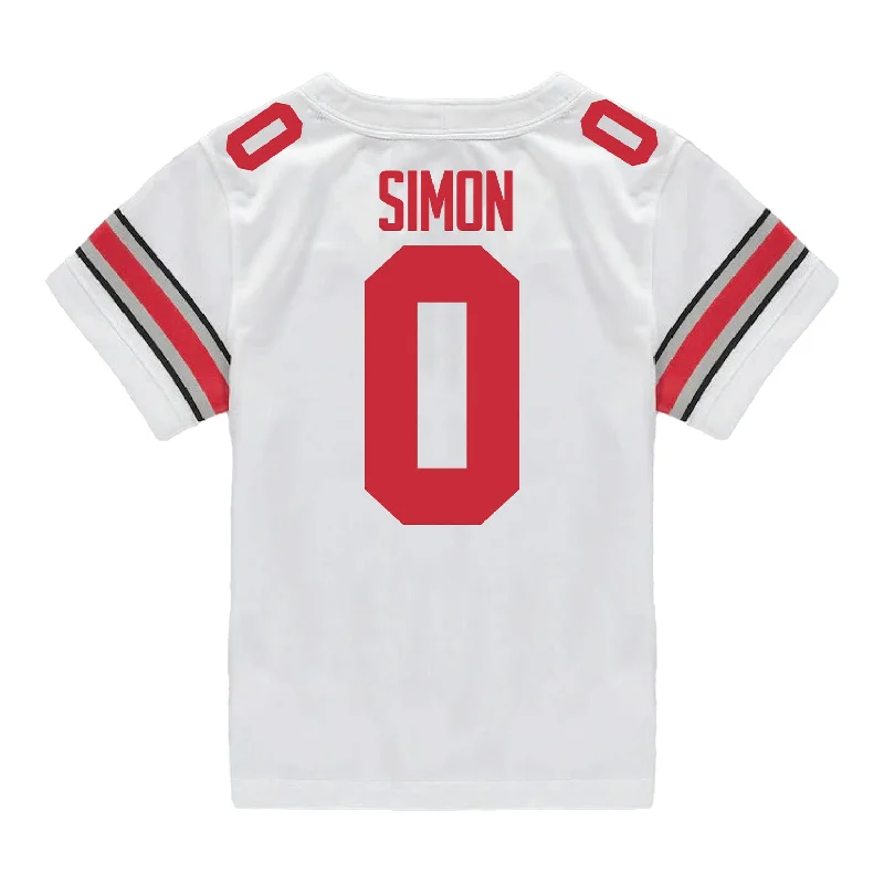 Ohio State Buckeyes Nike #0 Cody Simon Student Athlete White Football Jersey