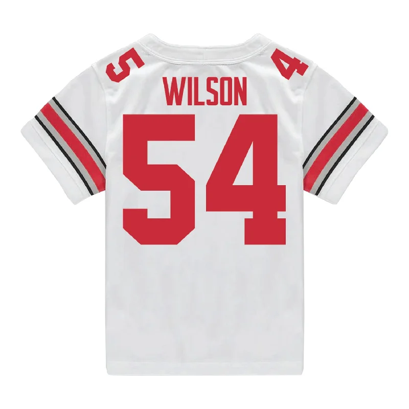 Ohio State Buckeyes Nike #54 Toby Wilson Student Athlete White Football Jersey