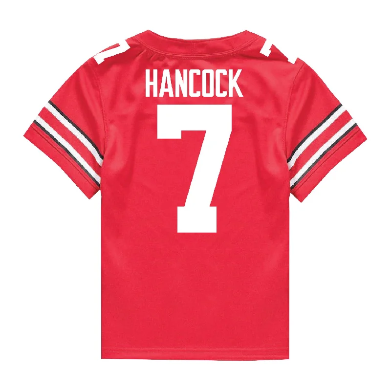 Ohio State Buckeyes Nike #7 Jordan Hancock Student Athlete Scarlet Football Jersey