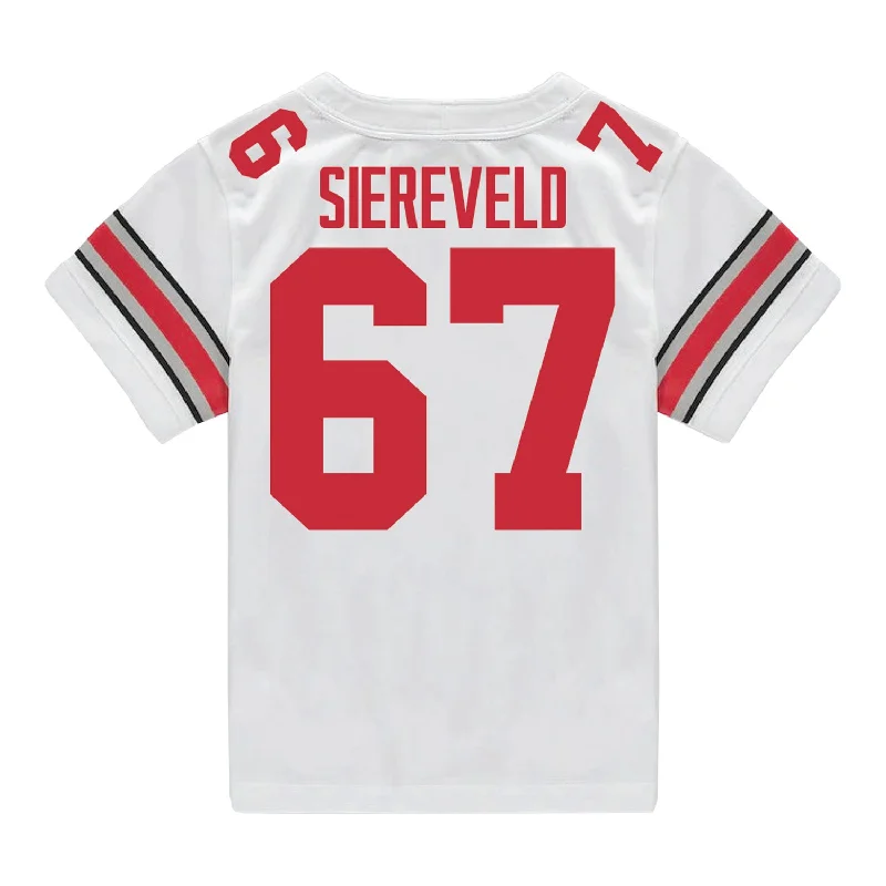 Ohio State Buckeyes Nike #67 Austin Siereveld Student Athlete White Football Jersey