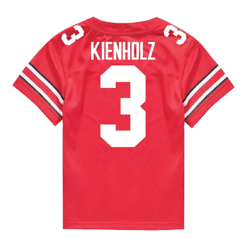 Ohio State Buckeyes Nike #3 Lincoln Kienholz Student Athlete Scarlet Football Jersey