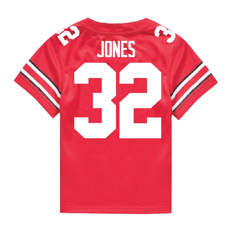 Ohio State Buckeyes Nike #32 Brenten Jones Student Athlete Scarlet Football Jersey