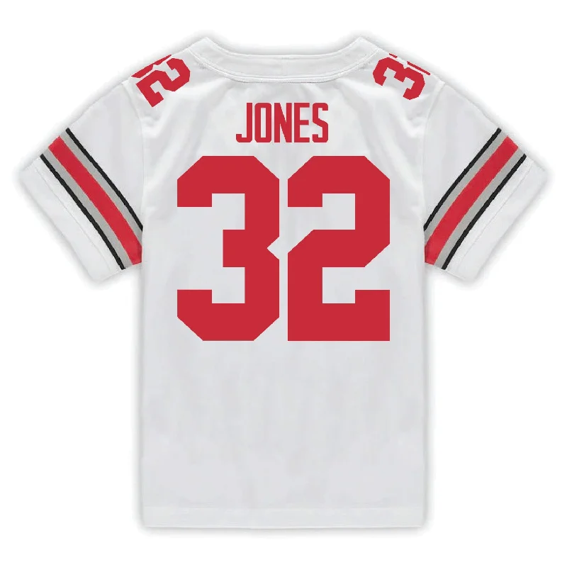 Ohio State Buckeyes Nike #32 Brenten Jones Student Athlete White Football Jersey