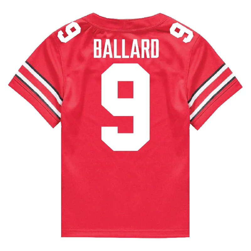 Ohio State Buckeyes Nike #9 Jayden Ballard Student Athlete Scarlet Football Jersey