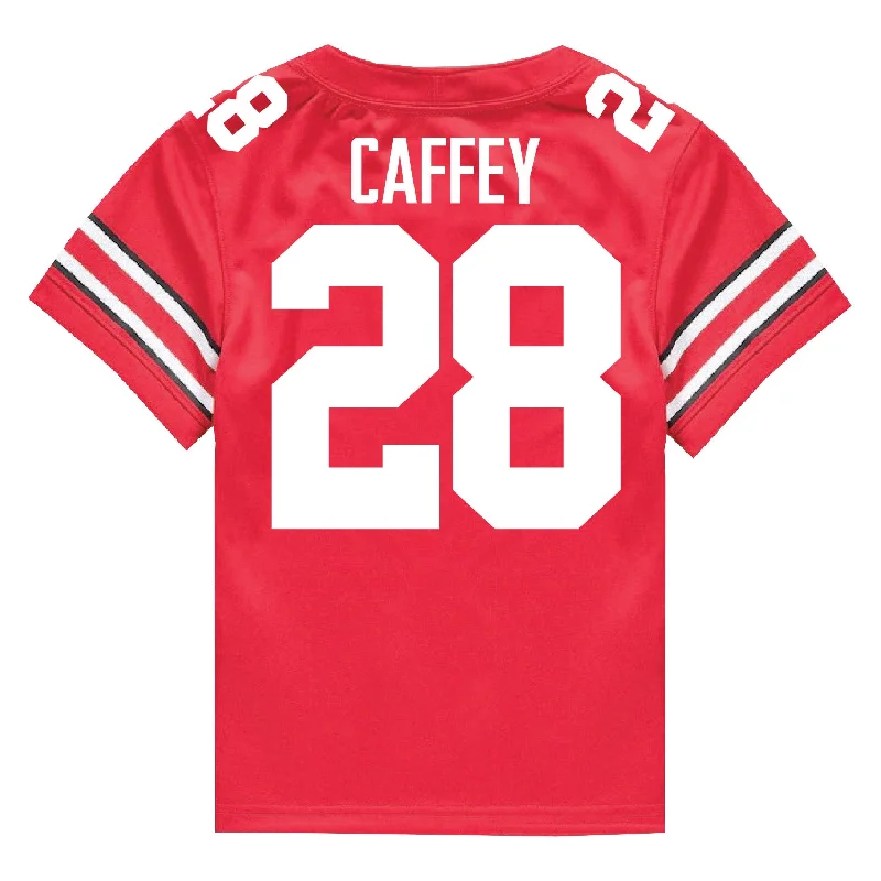 Ohio State Buckeyes Nike #28 TC Caffey Student Athlete Scarlet Football Jersey