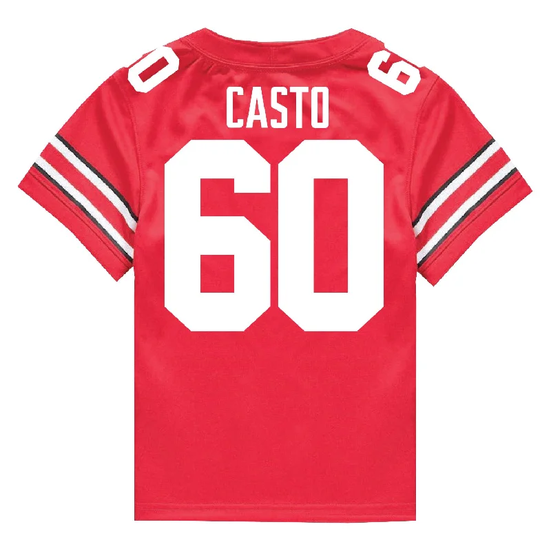 Ohio State Buckeyes Nike #60 Cade Casto Student Athlete Scarlet Football Jersey