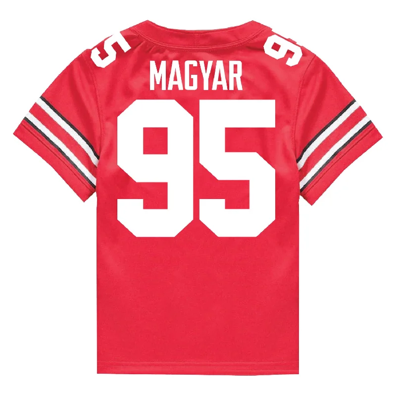 Ohio State Buckeyes Nike #95 Casey Magyar Student Athlete Scarlet Football Jersey