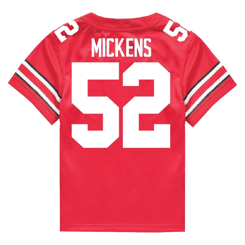 Ohio State Buckeyes Nike #52 Joshua Mickens Student Athlete Scarlet Football Jersey