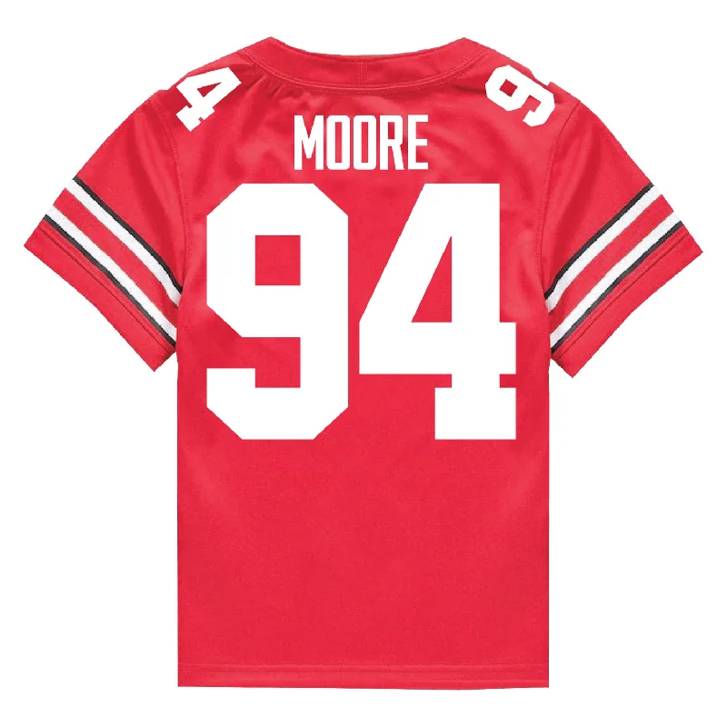 Ohio State Buckeyes Nike #94 Jason Moore Student Athlete Scarlet Football Jersey