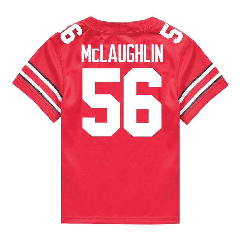 Ohio State Buckeyes Nike #56 Seth McLaughlin Student Athlete Scarlet Football Jersey