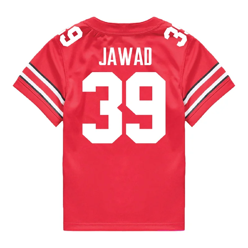 Ohio State Buckeyes Nike #39 Hadi Jawad Student Athlete Scarlet Football Jersey