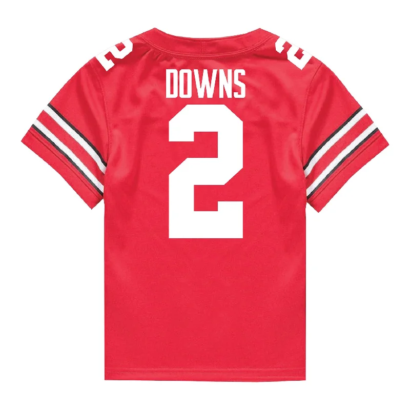 Ohio State Buckeyes Nike #2 Caleb Downs Student Athlete Scarlet Football Jersey