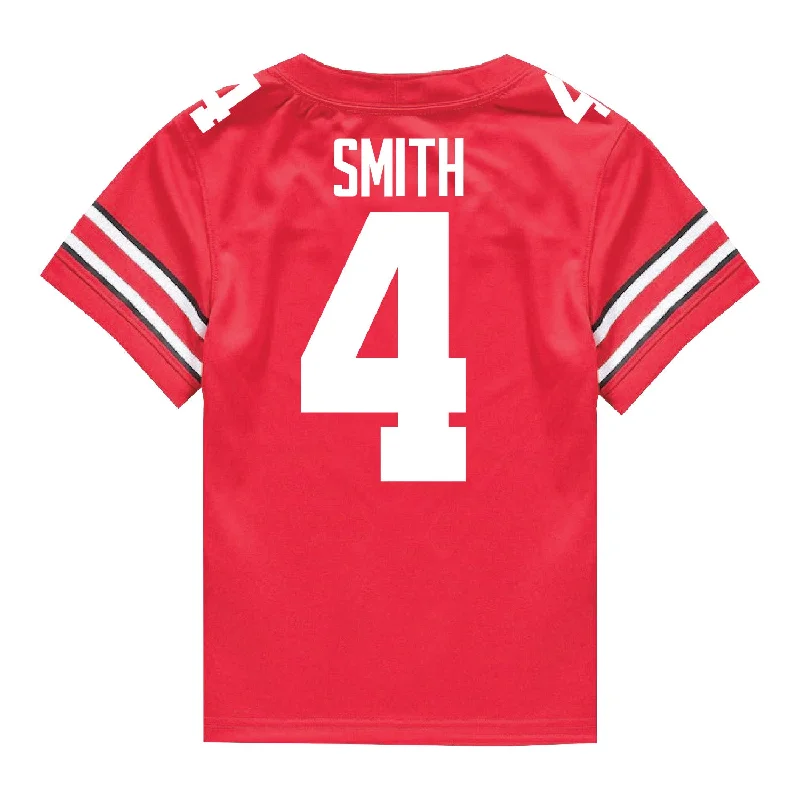 Ohio State Buckeyes Nike #4 Jeremiah Smith Student Athlete Scarlet Football Jersey