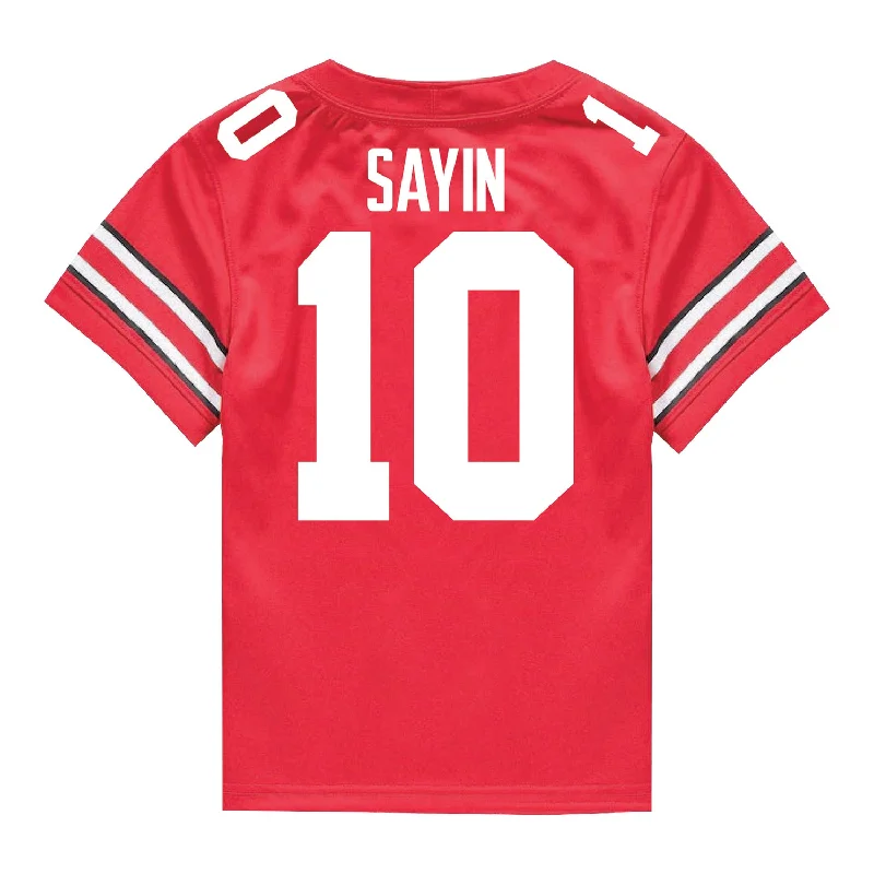 Ohio State Buckeyes Nike #10 Julian Sayin Student Athlete Scarlet Football Jersey