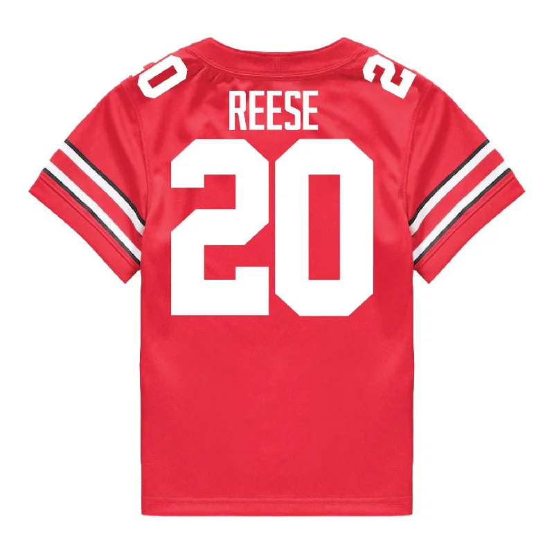 Ohio State Buckeyes Nike #20 Arvell Reese Student Athlete Scarlet Football Jersey