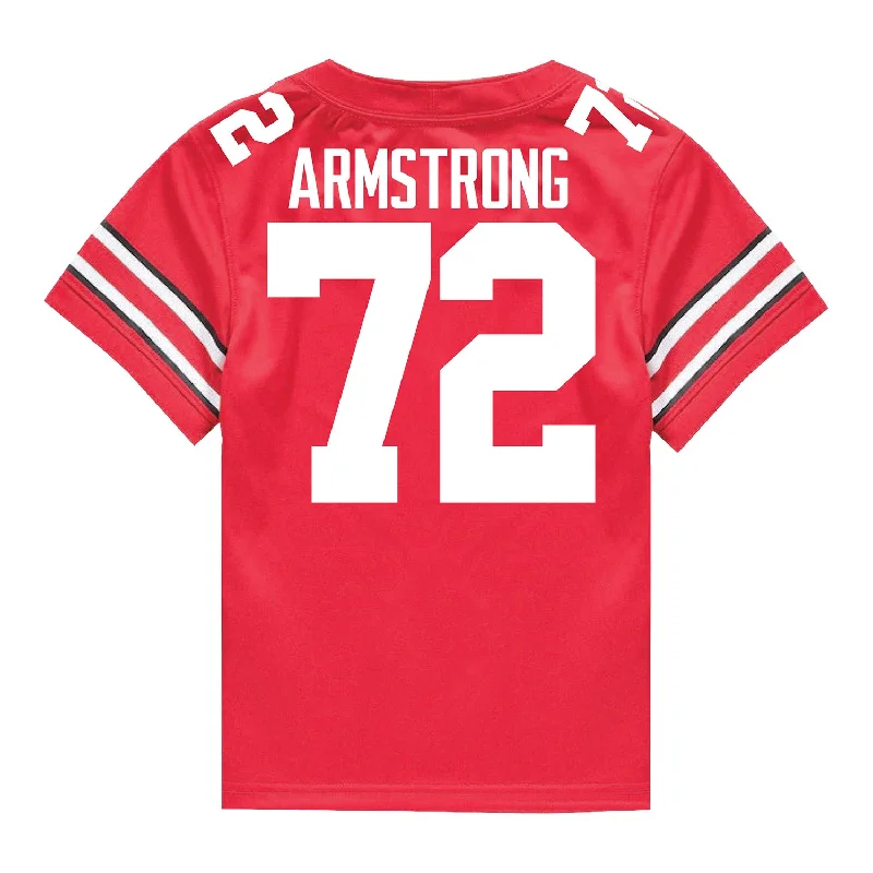 Ohio State Buckeyes Nike #72 Deontae Armstrong Student Athlete Scarlet Football Jersey