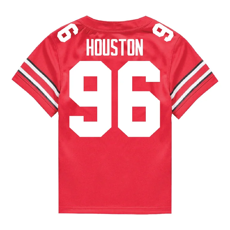 Ohio State Buckeyes Nike #96 Eddrick Houston Student Athlete Scarlet Football Jersey