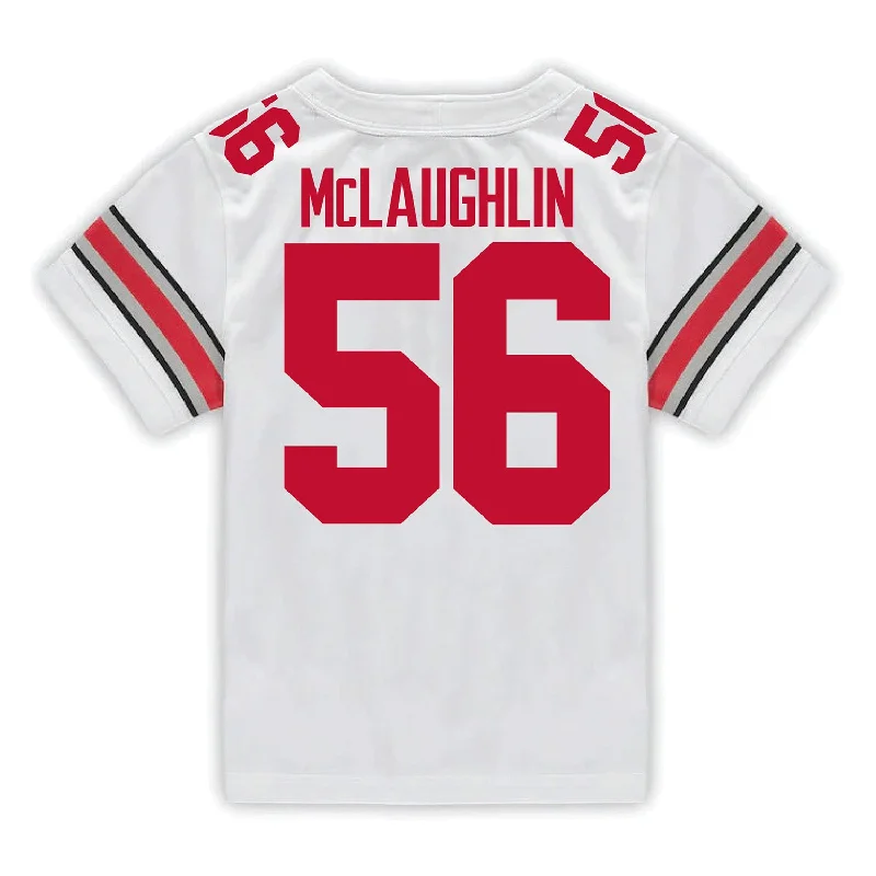 Ohio State Buckeyes Nike #56 Seth McLaughlin Student Athlete White Football Jersey