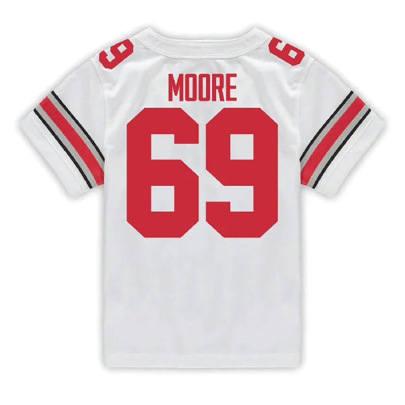 Ohio State Buckeyes Nike #69 Ian Moore Student Athlete White Football Jersey