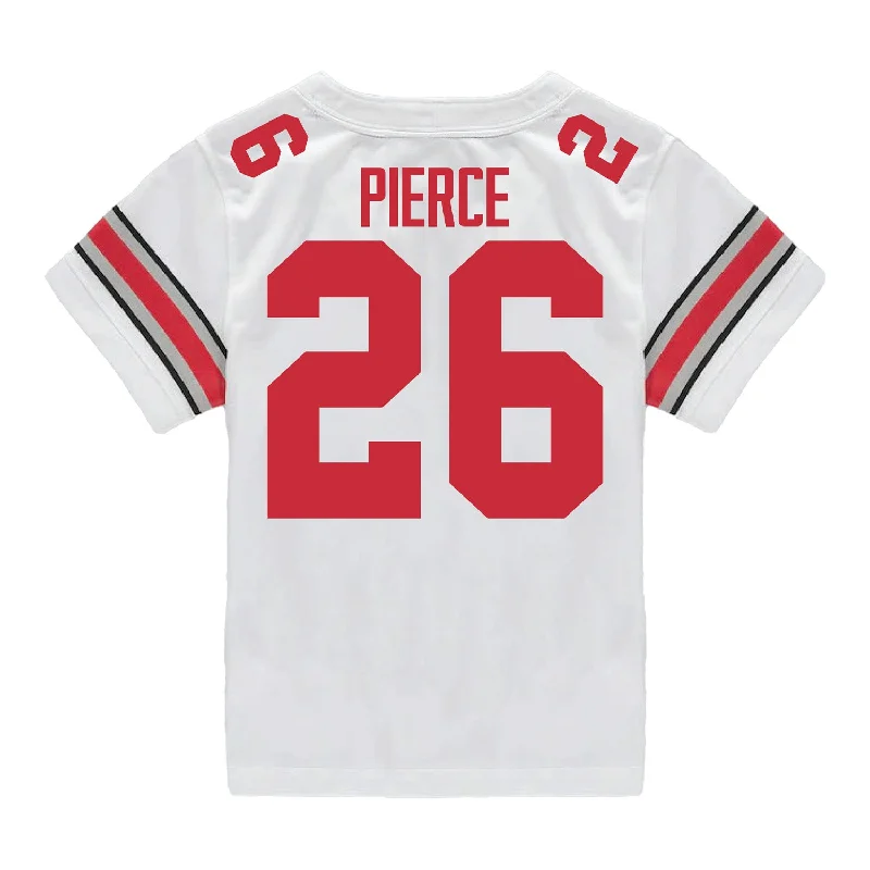 Ohio State Buckeyes Nike #26 Payton Pierce Student Athlete White Football Jersey