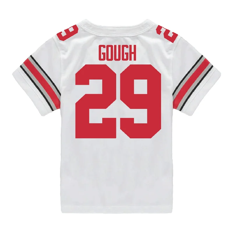 Ohio State Buckeyes Nike #29 Glorien Gough Student Athlete White Football Jersey