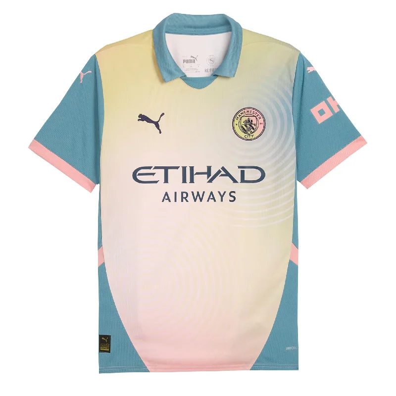 PUMA Men's Manchester City 2024/25 Fourth Jersey Rose Bay/Bold Blue