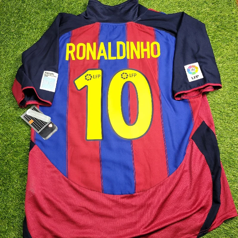 Ronaldinho Barcelona 2003 2004 DEBUT SEASON Home Soccer Jersey BNWT XL SKU# 112586