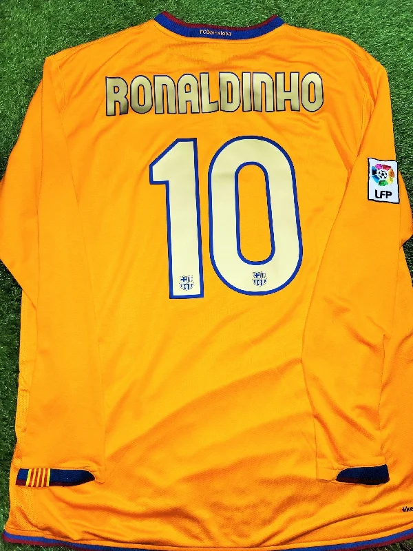 Ronaldinho Barcelona 2006 2007 Away Soccer Jersey Shirt XL SKU# 178746-819