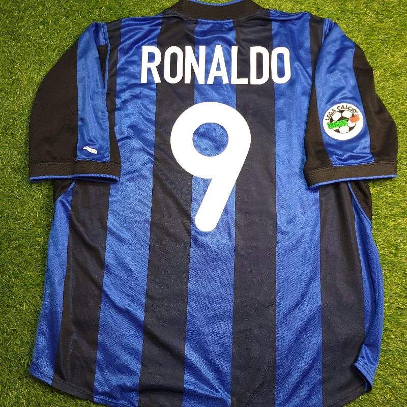 Ronaldo Inter Milan 2000 2001 Home Soccer Jersey Shirt XL