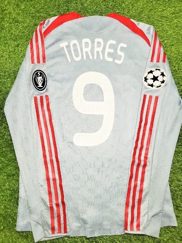 Torres Liverpool 2008 2009 PLAYER ISSUE Away Soccer Jersey Shirt M SKU# 573996