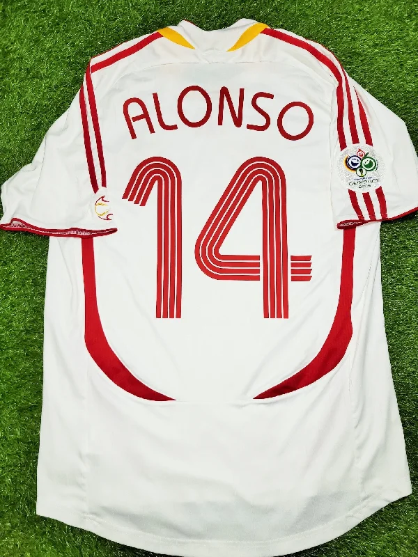 Xabi Alonso Spain 2006 WORLD CUP Away Jersey Shirt M SKU# 074088